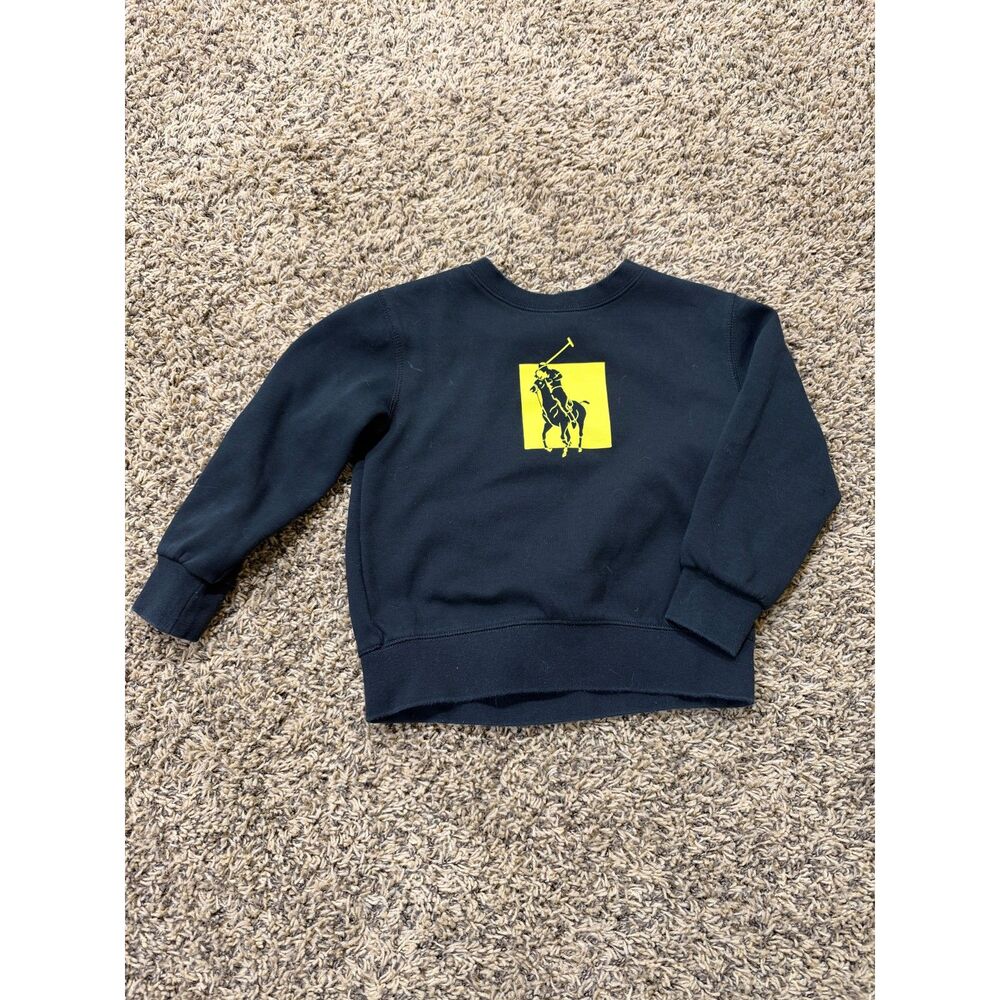 Polo Ralph Lauren Black Graphic Crewneck Sweatshirt – Size Small 5T